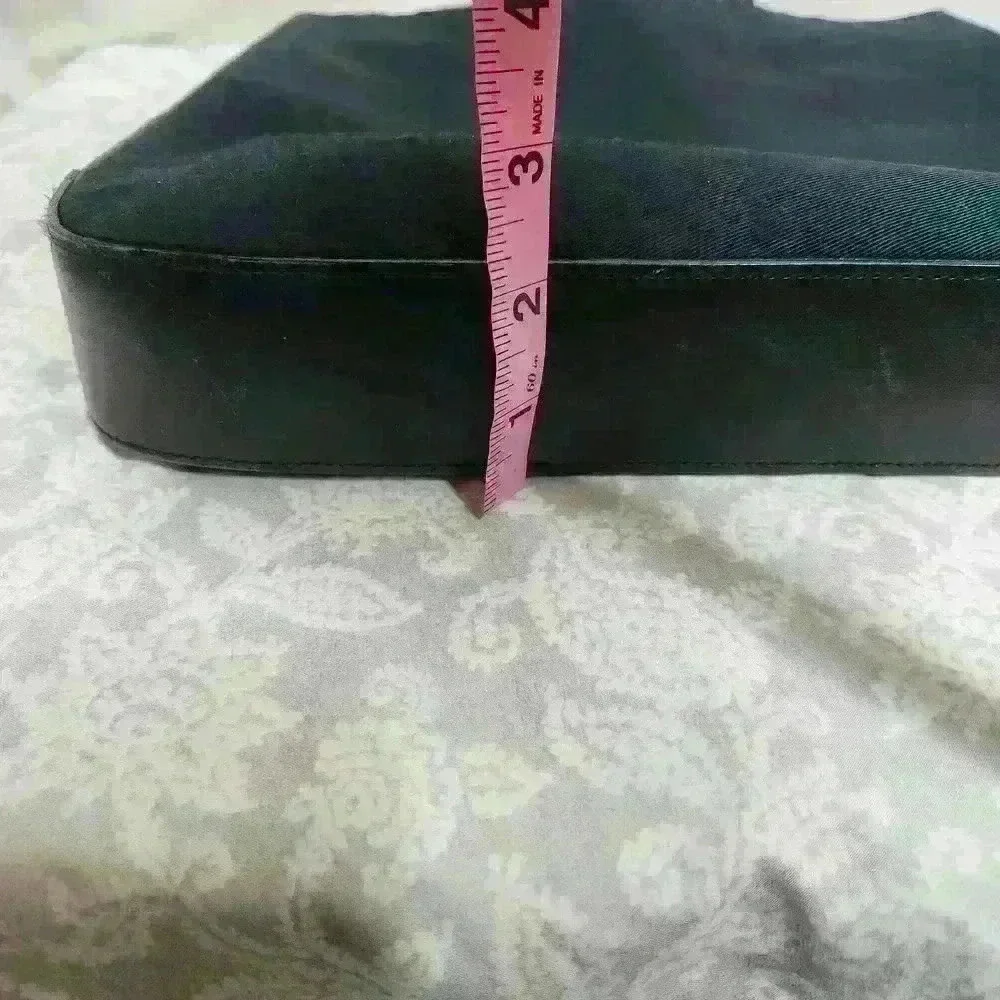 Lauren Ralph Lauren women's black slim handbag satchel - Picture 7 of 10